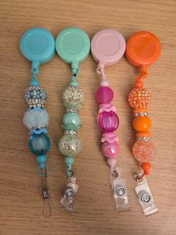 Beaded Badge Reels 