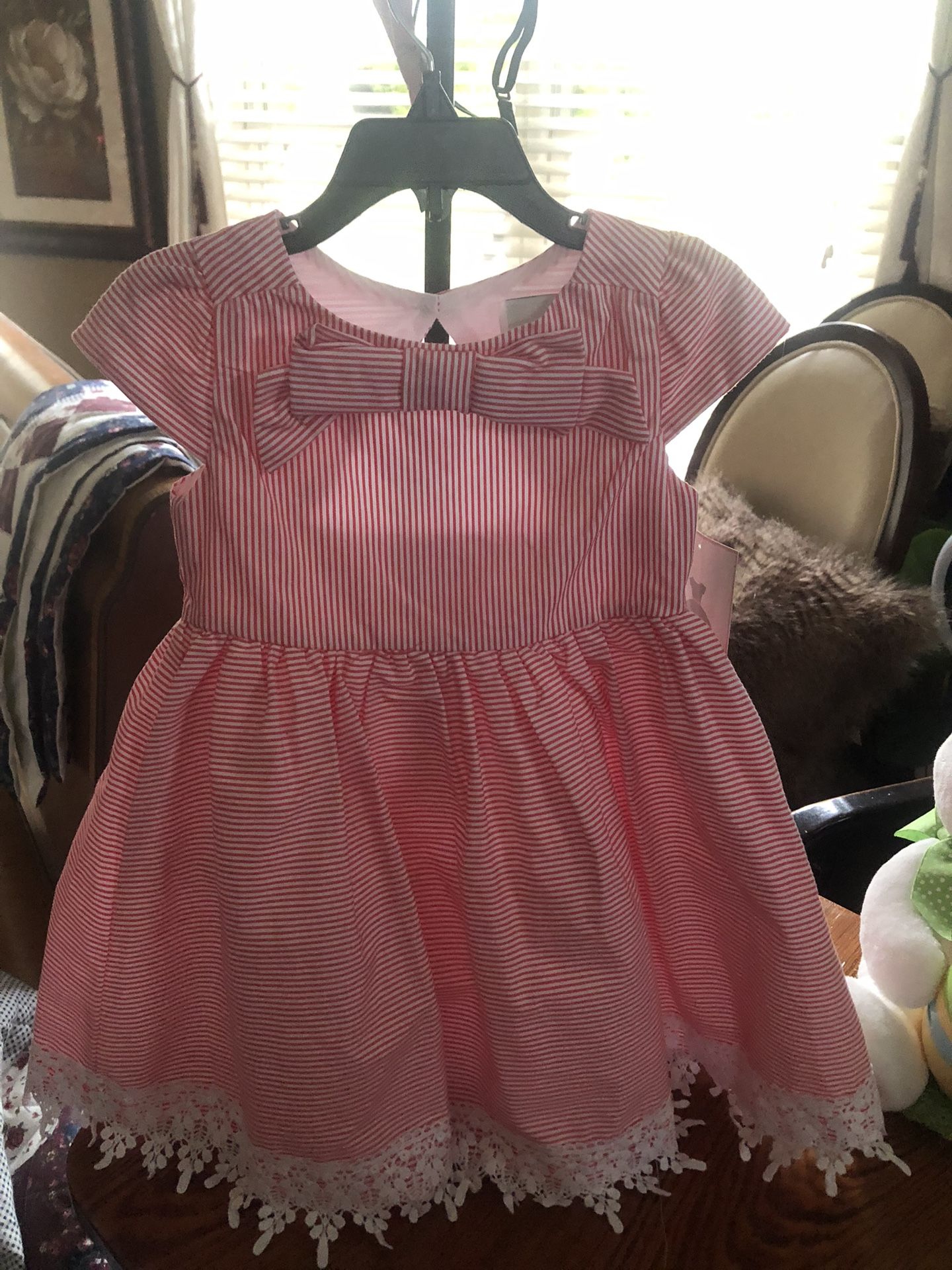 Beautiful Little Dress ( Size 2T ) Pink and White NEW 