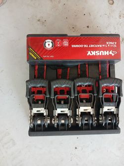 Ratchet.
Tie down straps 4 Pack 12 Ft ×1