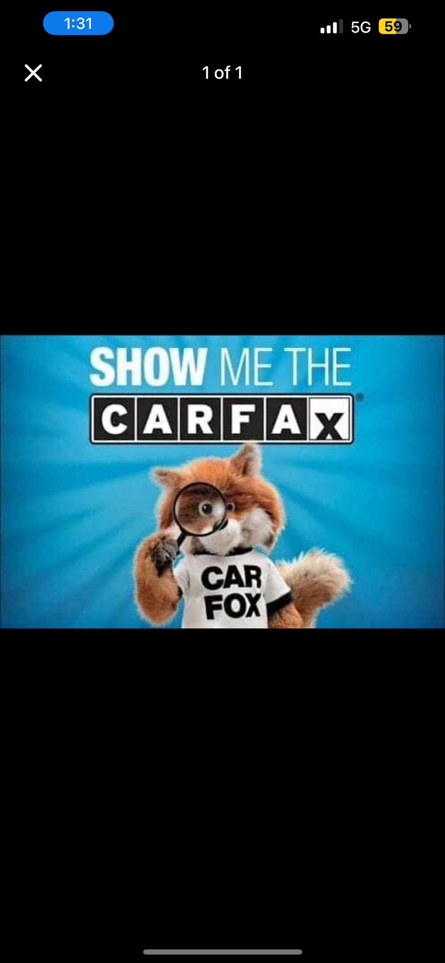  full Carfax  report