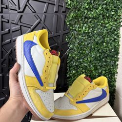aj1 Nike Air jordan 1 low travis Scott Canary Size 7,7.5,8,8.5,9,9.5,10,10.5,11,12 