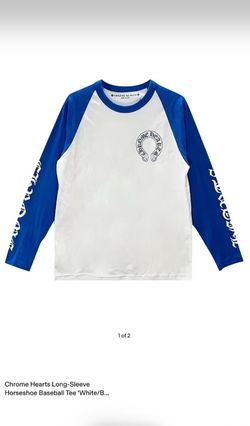 Chrome heartz long sleeve blue and white