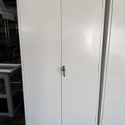 One Uline Storage Mobile Steel Storage Cabinet