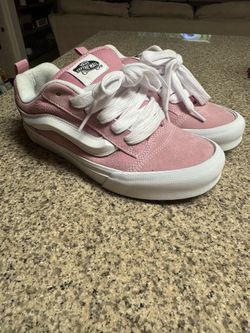 Vans Off The Wall Pink Suede Low-Top Sneakers