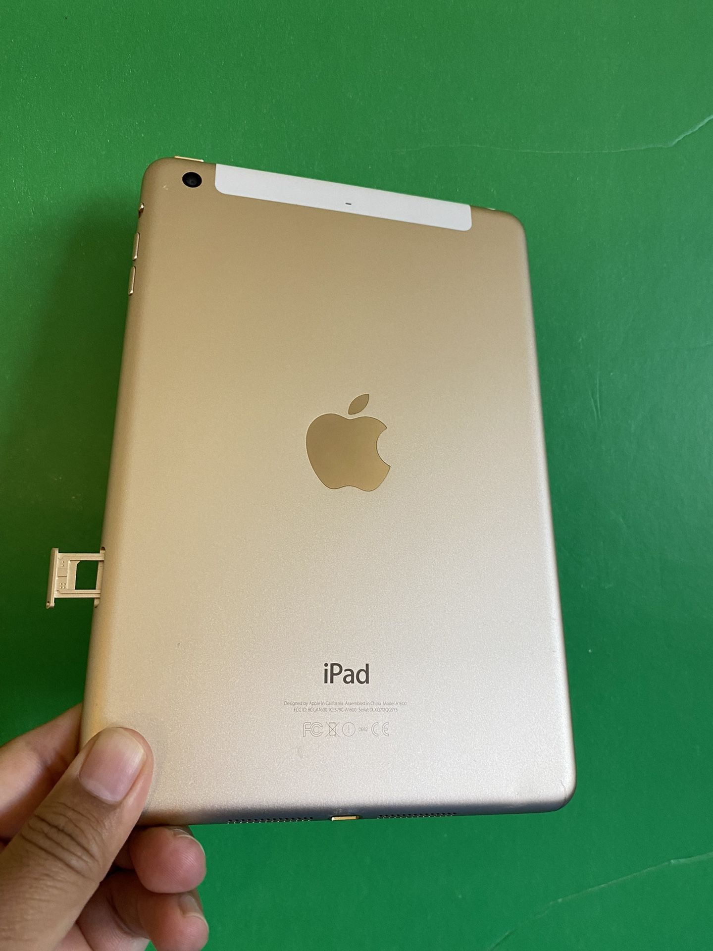 64GB Apple IPad Mini 3rd generation (Retina Display/ IOS 12 / Gold) 64GB WiFi +Cellular (AT&T T Mobile Verizon etc) with Accesories (Netflix/ Disney