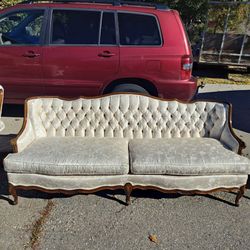 Antique Couch And Chair Set