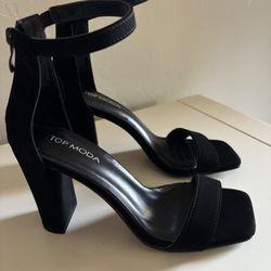 Black And Clear Heels 