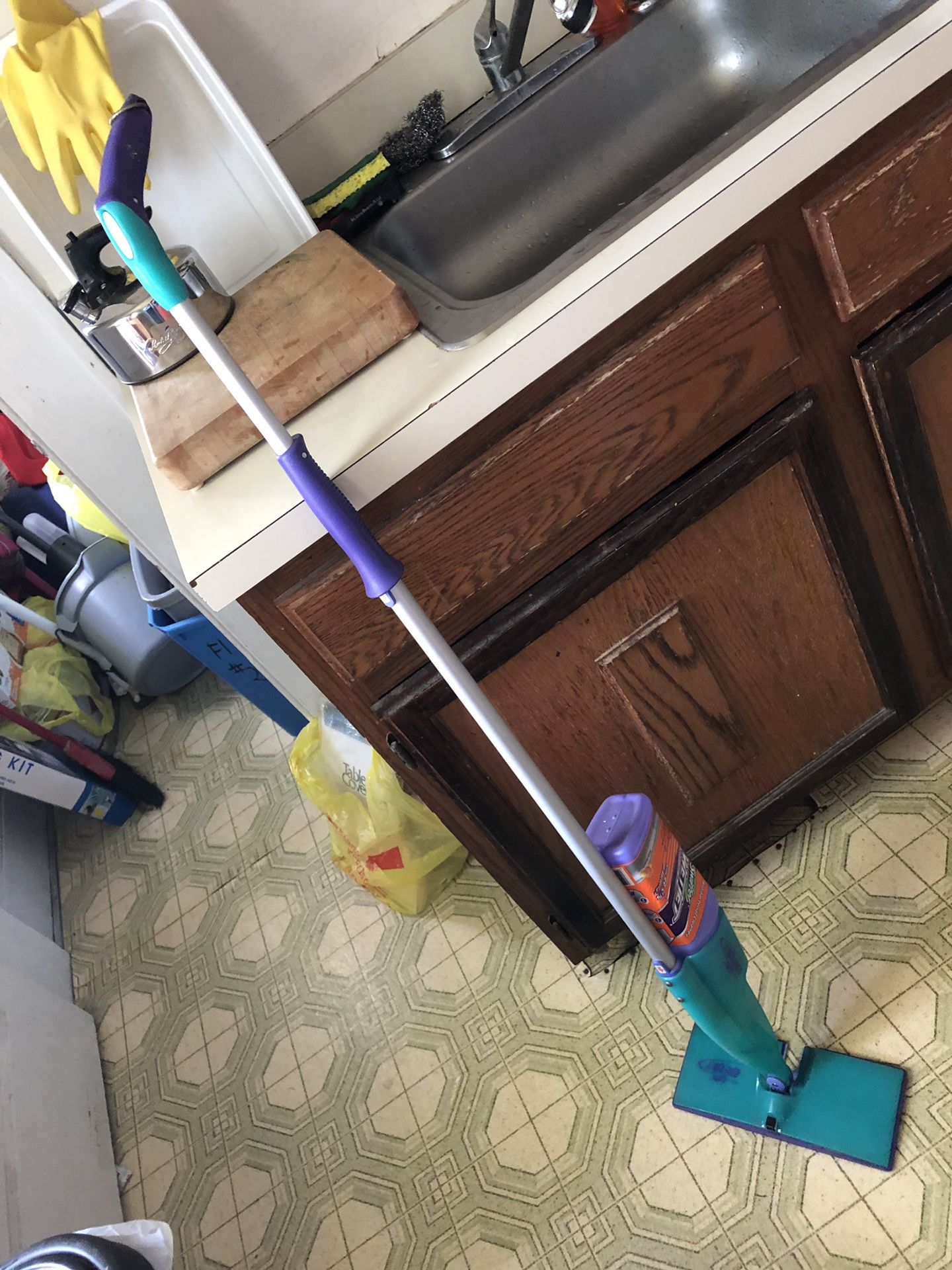 Swiffer brand mop pole
