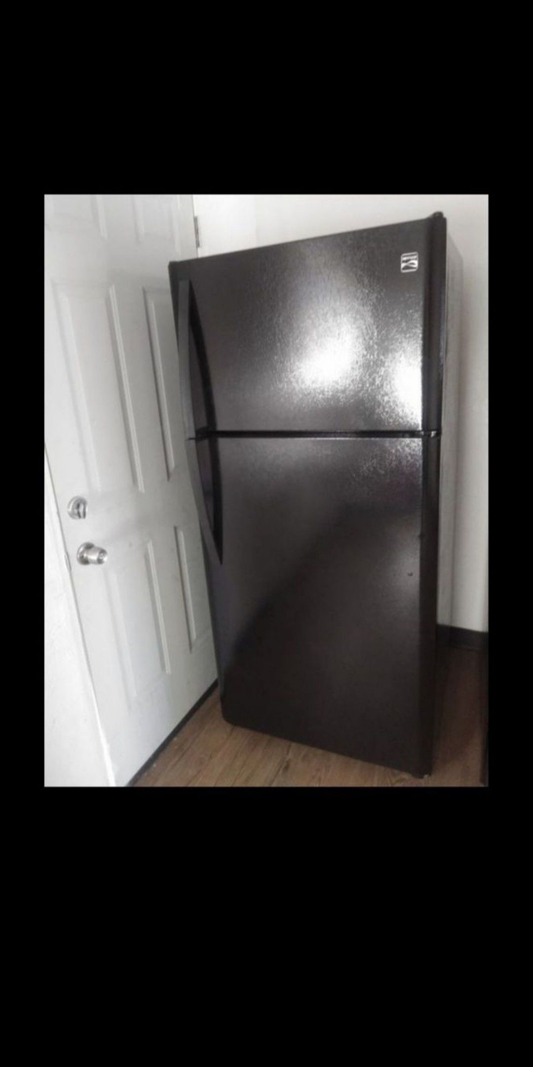 Nice Black Kenmore Refrigerator
