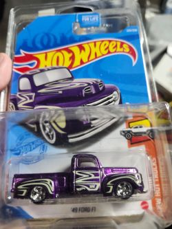 Hot Wheels '49 Ford F1 Purple Die-Cast Truck Super Treasure Hunt