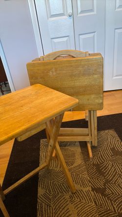 Tv trays wood