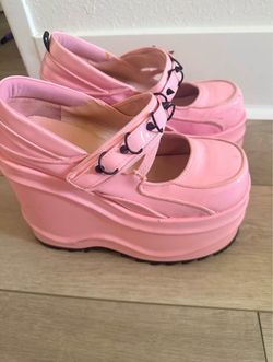 Pink Platform Demonia Shoes Wave-48 Size 9