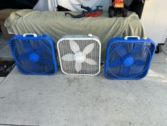 5 square fans asking $75 for all 5