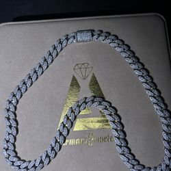 22 Inch Moissanite Diamond Chain 