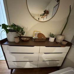 Midcentury Modern Dresser - 6 Drawer 