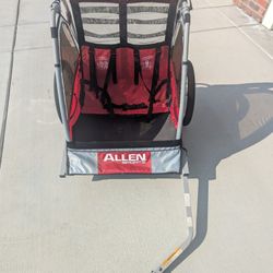 Tow Behind Bike Two Kid Carrier