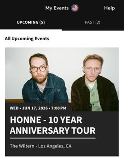 Honne - 10 Year Anniversary Tour