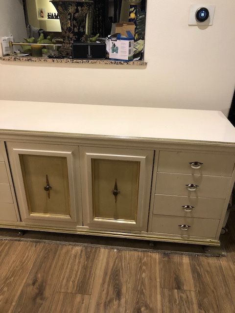 1960 Chest or Buffet by American of Martinsville in Cream Lacquer