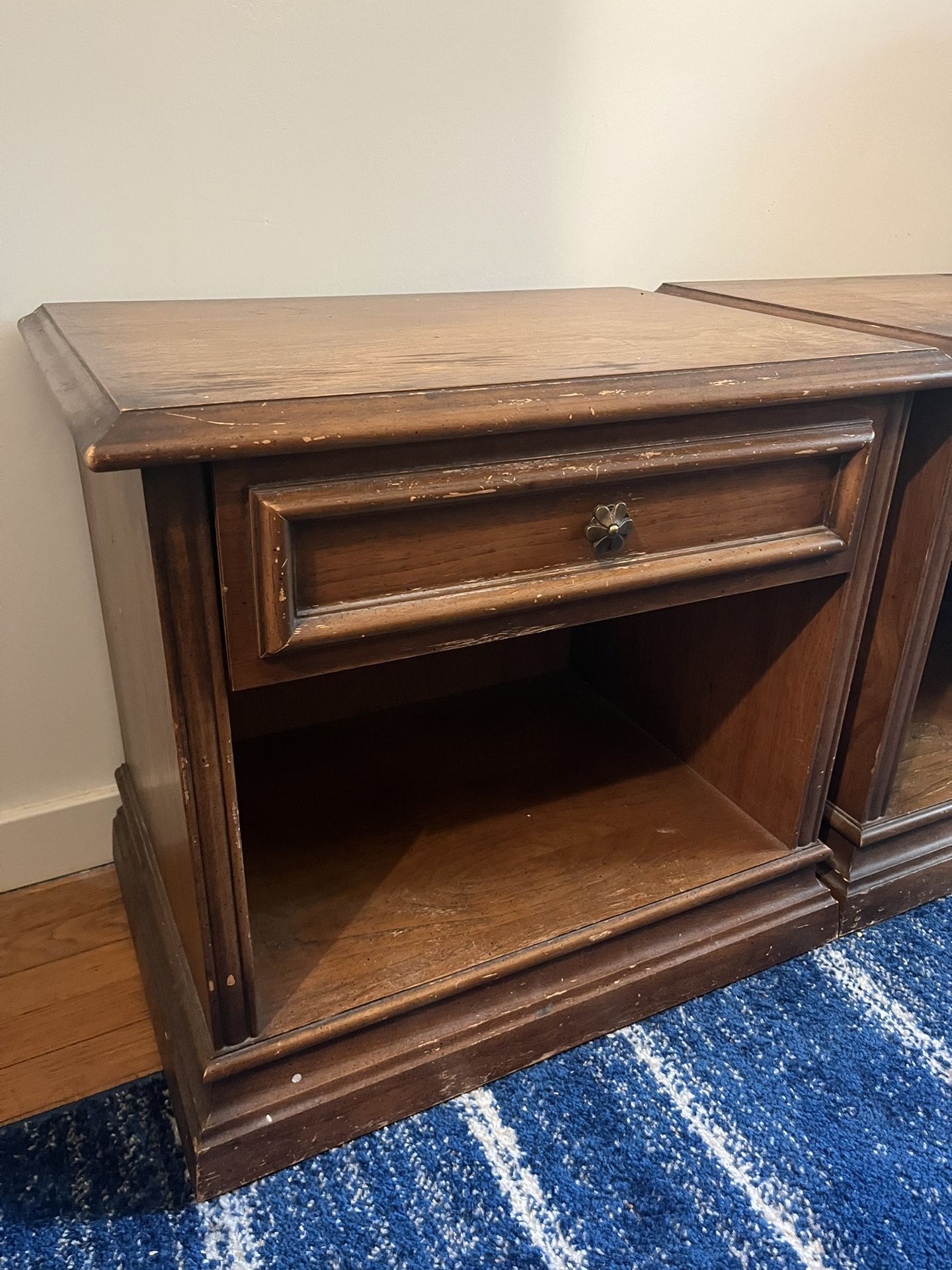 Vintage Wooden Side Tables