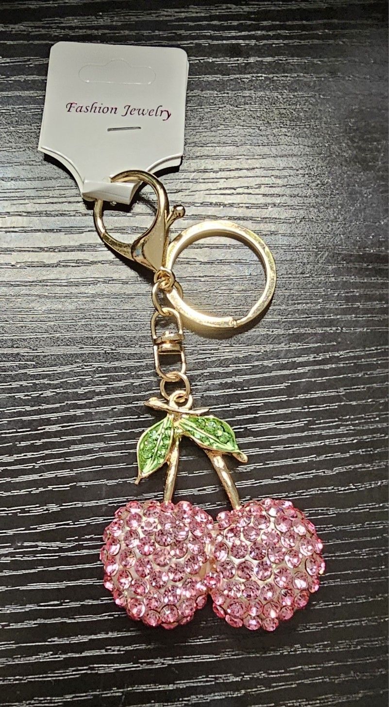 Cherry Bling Bag Charm