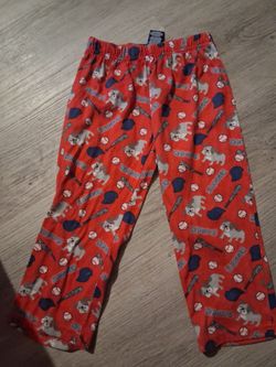 Kids  Pajama Pants Baseball Dog Print