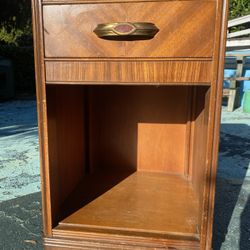 Vintage Art Deco Waterfall Style End Table/Side Table/Night Stand