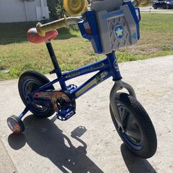Child’s Bike With Training Wheels