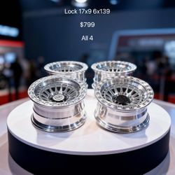 Lock 17x9 6x139  $799 All 4
