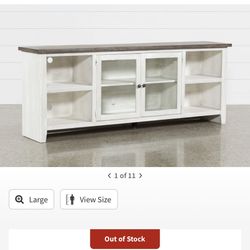 Dixon White 84 Inch Farmhouse Tv Stand 