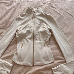 Lululemon White Zip Up