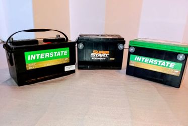 3 NEW BATTERIES ** Two Interstate Gold  - 1  Super Start