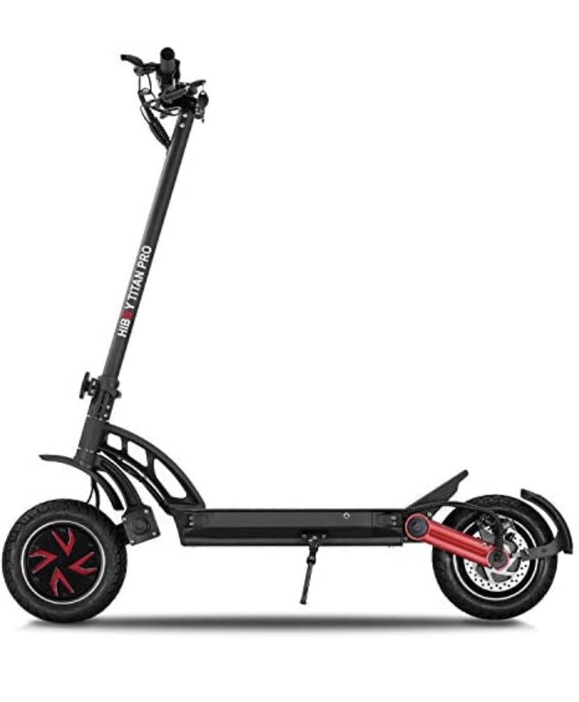 Titan PRO Electric Scooter - 2400W Motor 10" Pneumatic Tires Up to 40 Miles & 32 MPH Quick-Release Folding, Electric Scooter for Adults Dual Braking S