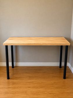 Butcher block desk