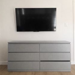 IKEA Malm Dresser Grey 