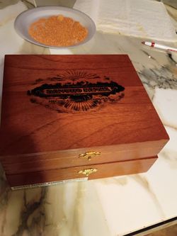 Wooden cigar box