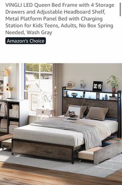Queen bed frame