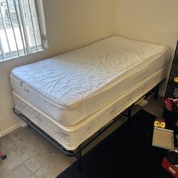 Twin Bed + Box Spring + Bed Frame