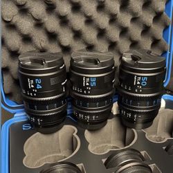 Sirui Vision Prime 1 T/1.4 Cine Lens Set E, RF, L, Z Mount Like NEW