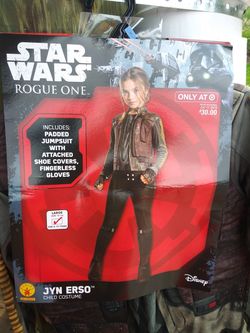 Jyn Erso Halloween Costume Size 12-14 Rogue One. Child Costume. For ages 8-10 years