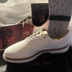 Golf Shoes, Tiger Woods, Sun  Day Red New