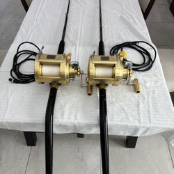 Daiwa MP 3000 on Captain Harry’s AFTCO Bent, But Swivel Tip Rods 