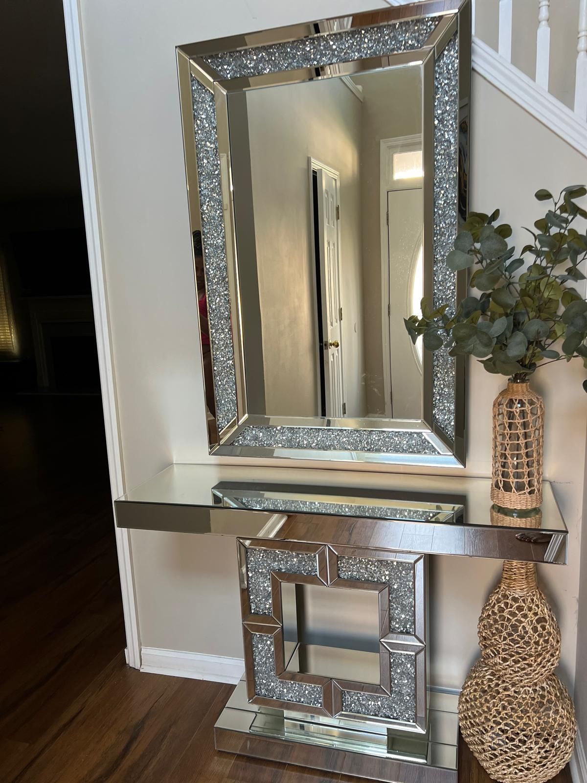 Mirror And Console Table