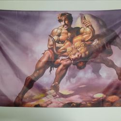 Dodgeball Wall Hanging Tapestry Poster White Goodman