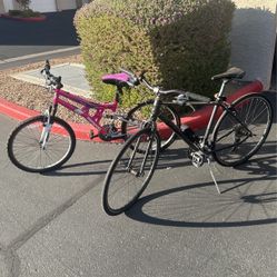 2 Bikes: Mongoose and Giant
