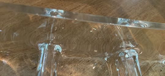 Glass 3 section Tray