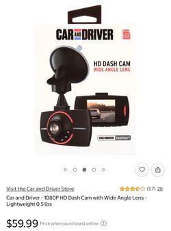 Car & Driver HD Dash Cam Wide Angle Lens
