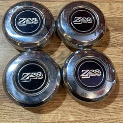 Chevy Camaro Z-28 OEM Center Caps  1970-81 Rally Wheels
