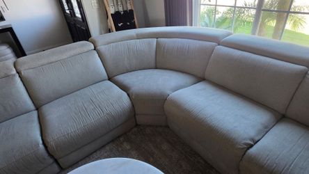 Large 5-Piece Gray Sectional Reclining Sofa – $800 OBO