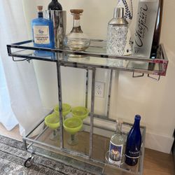 Bar With Mirrored Top 