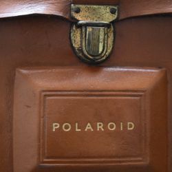 Vintage Leather Polaroid Bag 